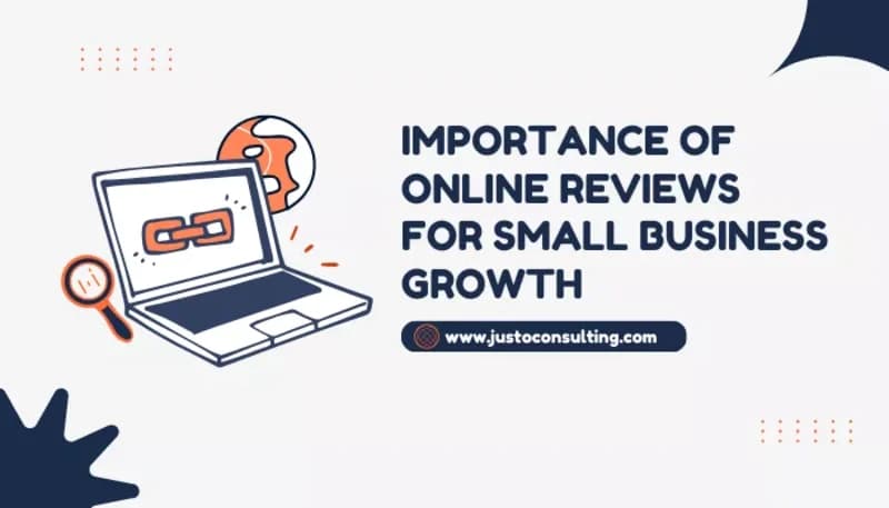 Graphic showing online reputation management and review platforms boosting small business growth and reputation management.
