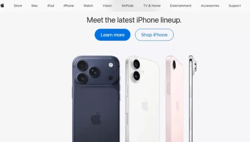 iPhone 11 available for pre-order, showcasing responsive web design examples.